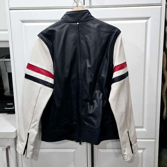 Tommy Hilfiger Classic Leather Moto Jacket - Picture 5 of 14